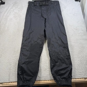 Harley Davidson Pants Mens Medium Black Belted Motorcycle Rain Waterproof Nylon - Picture 1 of 8