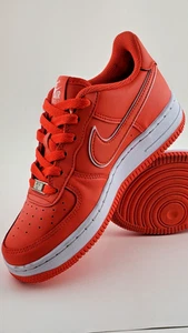 Nike Air Force 1 Low Shoes Picante Red White Youth DX5805-600 5Y CLASSIC OG - Picture 1 of 11