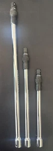 VINTAGE NOS WRIGHT TOOLS 3pc 3/8” Dr LOCKING EXTENSION SET 3419 3418 3417 RARE - Picture 1 of 24