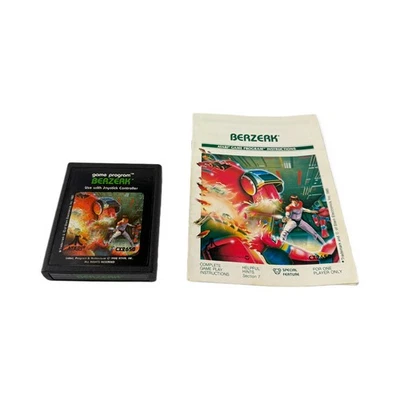 Atari 2600 Berzerk Cartridge & Manual – Robot‑Zapping Shooter - Image 1 of 4