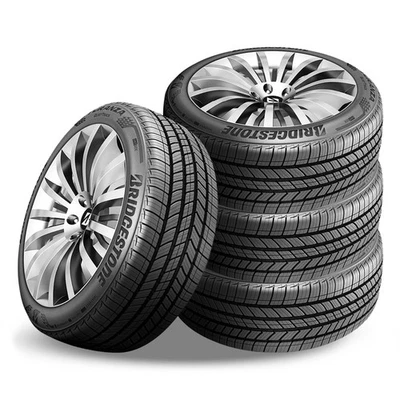 4 Bridgestone Turanza QuietTrack 225/60R16 98H 800AA Tires 80K Mileage Warranty - Imagem 1 de 4