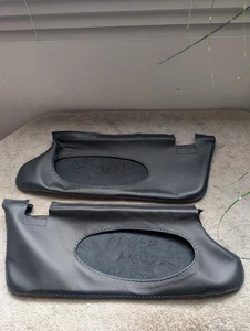 BLUE STITCHING FITS ROVER 75 MG ZT 1999-2005 2X SUN VISORS LEATHER COVERS ONLY - Picture 1 of 2