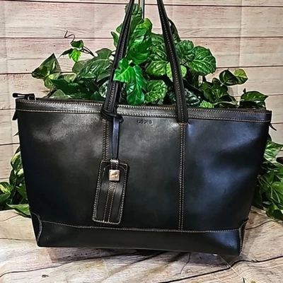 Bolso de Mano Lodis Cosido Negro Tostado Foto 1 de 4