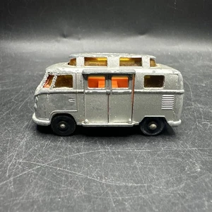 Vintage 1960's Lesney Matchbox No. 34 VW Volkswagen Camper Trailer Bus - Picture 1 of 9