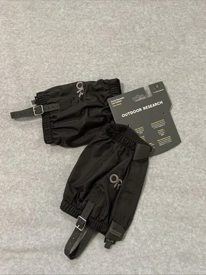 Outdoor Research Rocky Mountain Low Gaiters S/M Black - New with Tags - Image 1 of 4