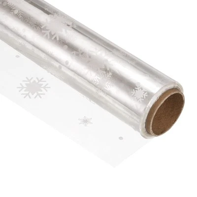 Wrapping Paper Wrapper White Snow 98ft x 16in 2.5 Mil Thick 1 Roll Foto 1 de 4
