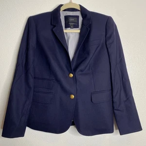 J.Crew Schuljungen Blazer Damen 6P dunkelblau Wollmischung Goldknöpfe gefüttert - Bild 1 von 6