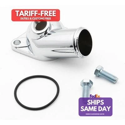 Mr Gasket 2557, One Chrome Steel Water Neck-Sb Chevy Performance Racing Parts - Image 1 of 4