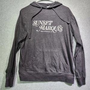 Sudadera con Capucha Sunset Marquis West Hollywood Gráfica Pullover Gris Independiente XS - Imagen 1 de 6