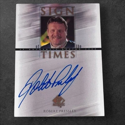 Robert Pressley NASCAR PACK PULLED signed card 2000 UPPER DECK SP AUTHENTIC SOTT - Image 1 of 2