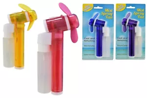 Mist Spray Fan Cooling Battery Operated Small Handled Portable Personal Travel - Picture 1 of 7