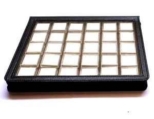 GEMS Diamond Display Storage best Case Pouch Jewelry 30 transparent boxes 3x3 cm - Picture 1 of 9