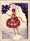 98779 1920s La Vie Parisienne Une Excursionniste Dekoracja Druk ścienny Plakat