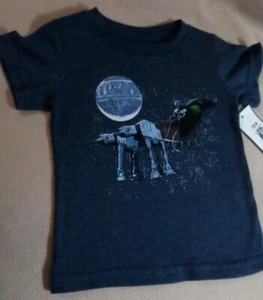 Jungen Star Wars 12M Kurzarm T-Shirt Darth Vaders Schlitten, AT-AT Walker - Bild 1 von 5