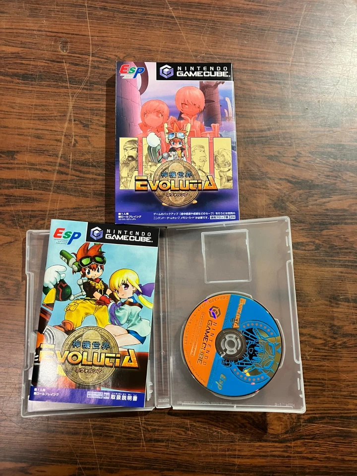 EVOLUCIA Shinki Sekai Evolution Worlds Nintendo GameCube Tested Japan - Image 1 of 3