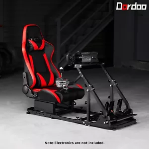 Dardoo G29 Racing Simulator Cockpit Frame with Red Seat Fits for Logitech G920 - Picture 1 of 6