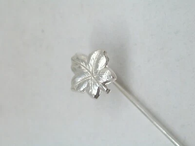 Segnalibro in Argento 925 con Foglia d' EDERA portafortuna - libro - segnapagina - Immagine 1 di 4