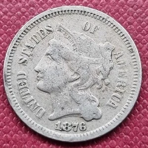 1876 Three Cent Nickel 3c Better Grade #53894 - Picture 1 of 2
