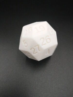 Dados para juegos Jumbo impresos en 3D de 30 caras RPG Triacontaedro 40 mm 1,6 pulgadas Foto 1 de 2