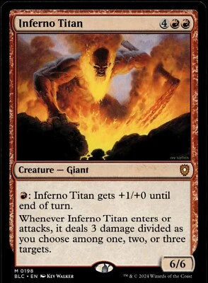 Inferno Titan #189 MTG Bloomburrow NM X1 - Image 1 of 3
