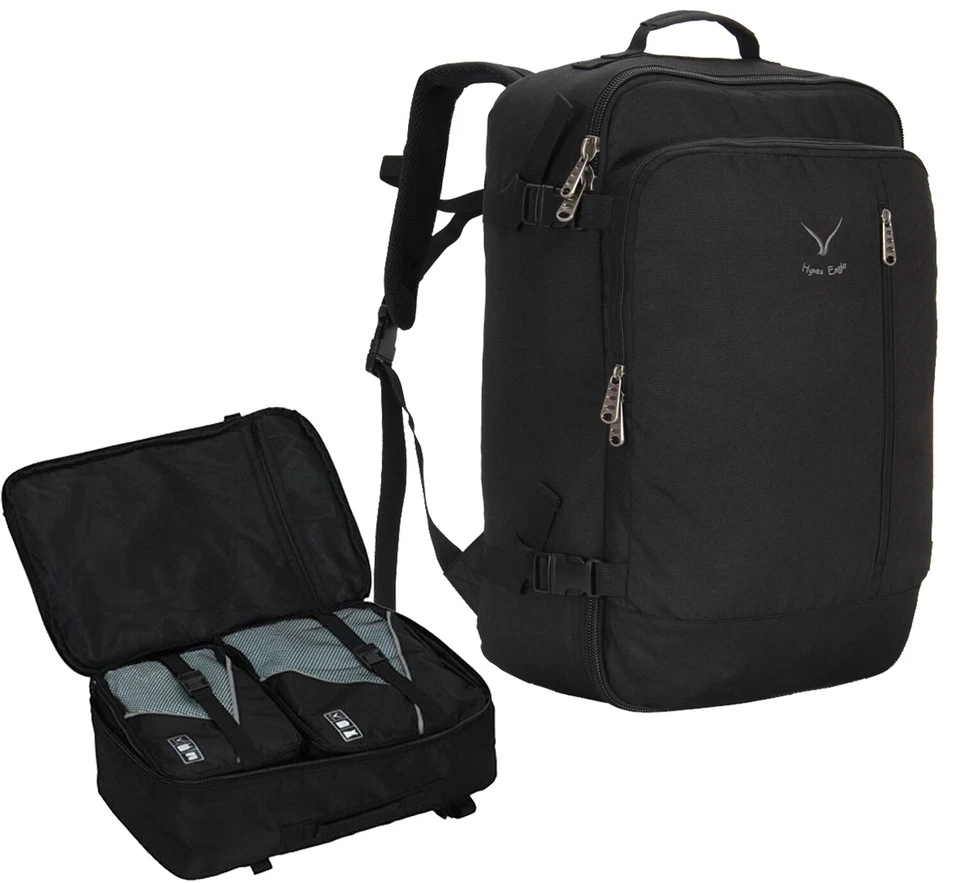 Hynes Eagle 38L Flight Approved Carry On Backpack Travel Weekender Outdoor Bags