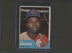 1963 Topps Lou Brock Chicago Cubs #472 ⭐️💥🎯 VG/VG+ - Picture 1 of 2