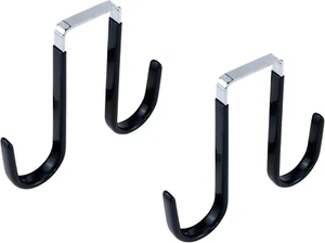 Double Sided Over The Door Hooks, 2 Pack Towel Coat Hooks Door Hanger Hook for H - Picture 1 of 12