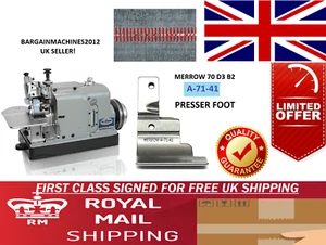 MERROW BUTT&SEAMERS 60&70D3B2 PRENSATELAS PIE A-71-41 COSTURA INDUSTRIAL MACHNE PART - Imagen 1 de 3