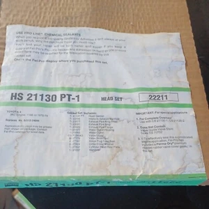 Juego de juntas de culata de motor Fel-Pro HS21130PT-1 75-79 Toyota 4, 3kc, 1166cc - Imagen 1 de 3