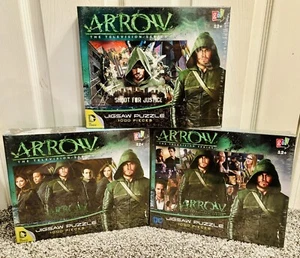 Arrow CW Television Series 1000 Piece Jigsaw Puzzle Set Of 3 Go! Games - Picture 1 of 4