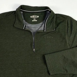 Orvis Classic Collection Long Sleeve 1/4 Zip Sweatshirt Pullover Mens Size M - Picture 1 of 5