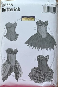 Butterick Pattern B6338 Sewing Pattern Misses Corsets  Sizes: 6-14 - Picture 1 of 2