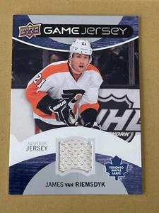 JAMES VAN RIEMSDYK 2012-13 UPPER DECK SER. 1 GAME JERSEY Philadelphia Flyers - Picture 1 of 2