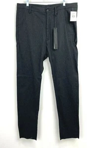 POEME BOHEMIEN Charcoal Gray Flat Front Pants SZ 52 IT / 38 US NWT ITALY - Picture 1 of 3