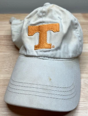Tennessee Volunteers Baseball Cap Mens Beige Strapback Hat Logo Embroidered Vols - Image 1 of 4