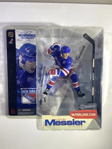Mark Messier in Away Blue Jersey New York Rangers NHL McFarlane Series 3 Figure Cover