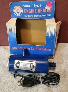 Vtg Tank Type Car/Truck/Tractors Engine Heater 1000 Watt X-Heavy Steel Tank - Picture 1 of 15