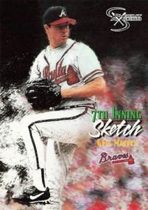 Greg Maddux 7th Inning Sketch 1998 Fleer Baseball Card #129 - Picture 1 of 2
