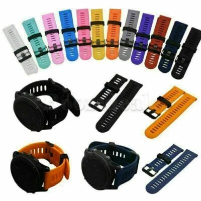 Per Garmin Fenix3/Fenix3 HR Watch SK Cinturino di ricambio in silicone + strumento - Immagine 1 di 4