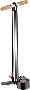 Lezyne Alloy Floor Drive Pump - CNC Aluminum, Varnished Wood Handle, Large Gauge - Picture 1 of 1