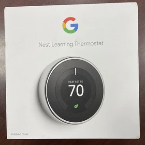 Nest 3rd Gen EMPTY BOX ONLY-Mirror Black,Polished & Stainless Steel,white - Picture 1 of 2