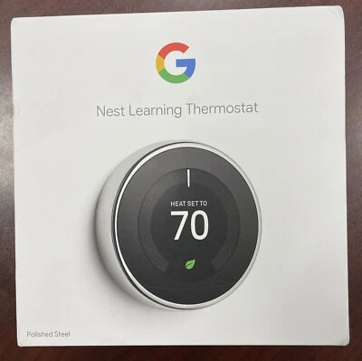 Nest 3rd Gen EMPTY BOX ONLY-Mirror Black,Polished & Stainless Steel,white - Image 1 of 2