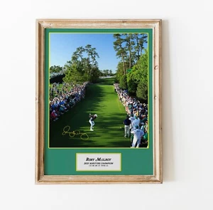 Rory Mcilroy 2025 Masters Winner Druck Poster gerahmt Grand Slam signiert Foto - Bild 1 von 5