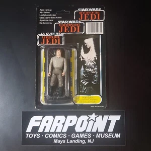 Trilogo vintage STAR WARS ROTJ tri logo Han Solo camera carbonite non perforato MOC - Foto 1 di 24