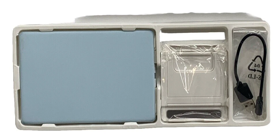 Blue Wireless Keyboard Foldable Pocket Size Bluetooth Portable Ergonomic Compact - Image 1 of 4