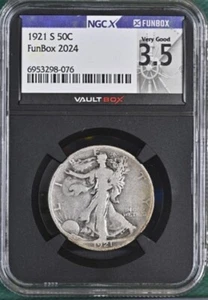 1921 S Walking Liberty Half Dollar 50c NGC VG10 ‼️KEY DATE‼️VAULTBOX NGCx VG3.5 - Picture 1 of 2