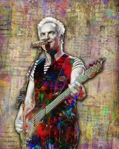 Póster de STING of The POLICE 8x10 pulgadas, arte pop tributo a la policía de Sting envío gratuito - Imagen 1 de 5