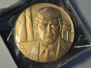 Donald J Trump bronze medal 3 inch U. S. Mint 20MC OGP Sealed in packaging MAGA - Picture 1 of 4