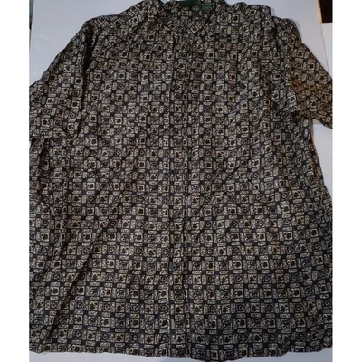 Camisa De Colección Scandia Woods Hawaiana Seda Abotonada Camisa Palmera Para Hombres XLG Foto 1 de 4