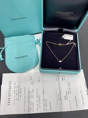 Tiffany & Co. 18k 750 Diamond By the Yard Elsa Peretti Pink Gold Bracelet sz 18 — 第 1/4 张图片